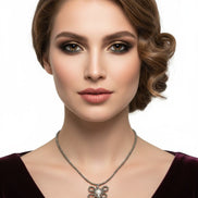 Colier Unicat din Argint cu Pirită Fațetată și Perle de Cultură Baroc, cu Pandantiv Manual - OK Lux. All rights reserved. - Necklaces - 