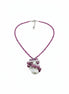 Colier Unicat din Argint cu Rubin și Perle Baroc Roz - Mov - OK Lux. All rights reserved. - Necklaces - 