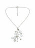 Colier Unicat din Argint, Perle Baroc și Cristale cu Pandantiv Realizat Manual - OK Lux. All rights reserved. - Necklaces - 