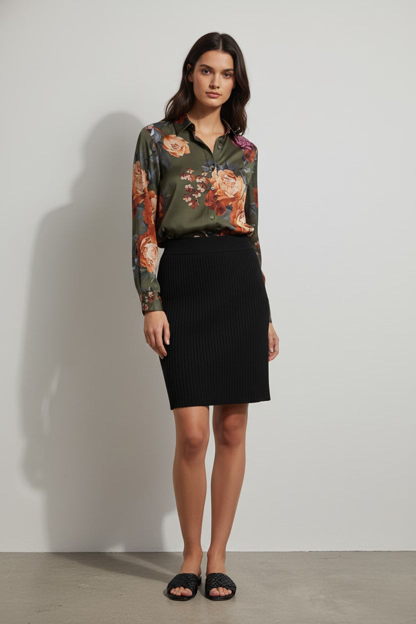 Camasa din poliester cu imprimeu floral vibrant - OK Lux. All rights reserved. - Shirts 2 -