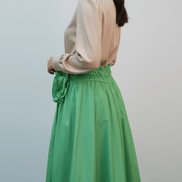 Fustă lungă verde cu imprimeu floral - OK Lux. All rights reserved. - Dresses - GREEN - 