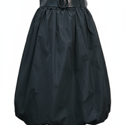 Fustă maxi neagră fluidă - OK Lux. All rights reserved. - Skirts - BLACK - 