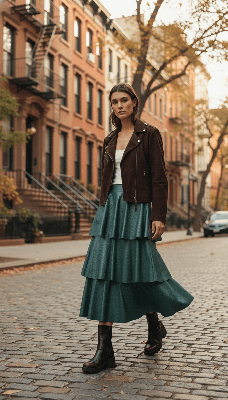 Fustă midi verde, talie elastică - OK Lux. All rights reserved. - Dresses - GREEN - 