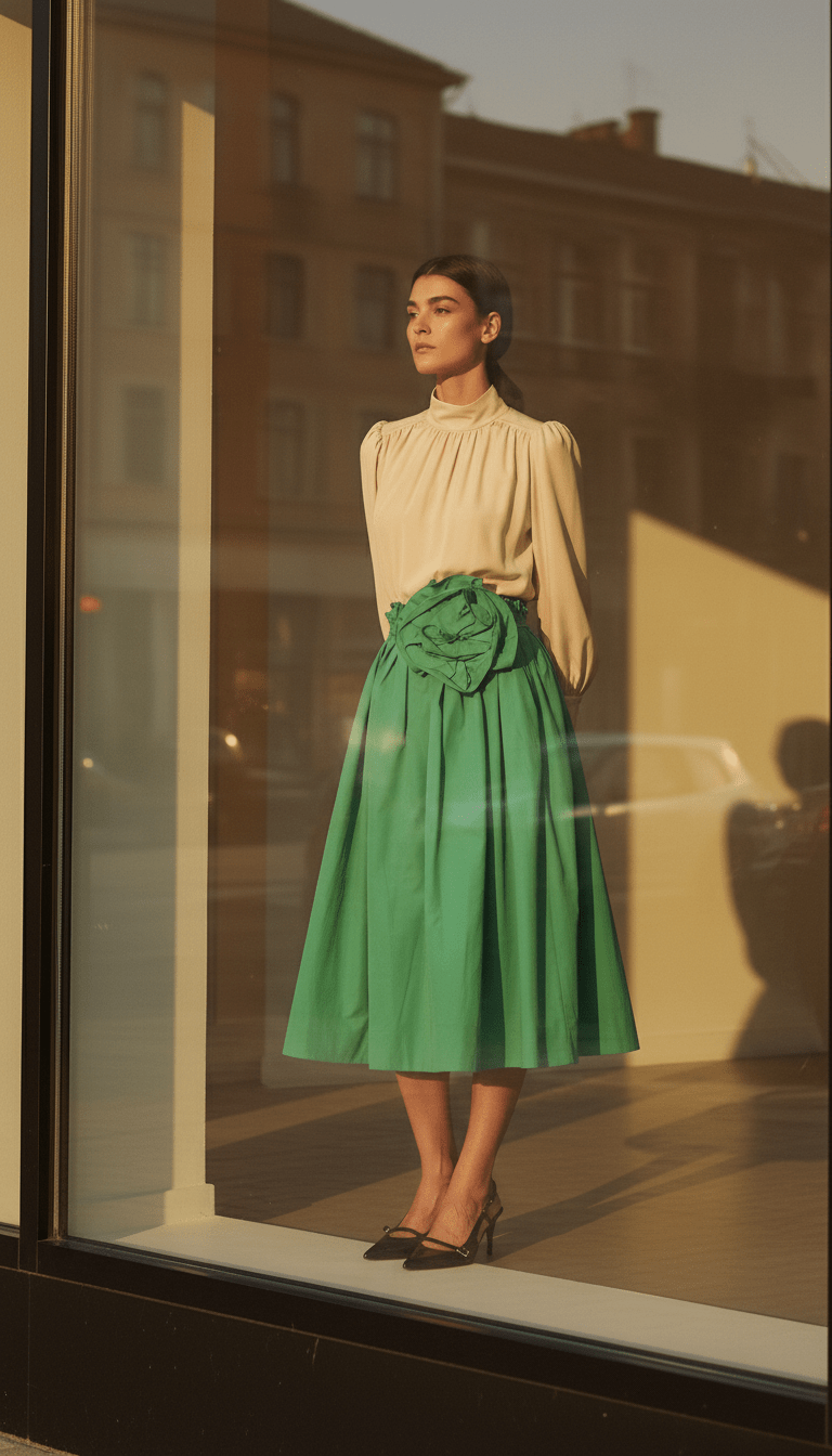 Fustă vaporoasă cu imprimeu floral - OK Lux. All rights reserved. - Dresses - SKY BLUE - 