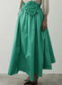 Fusta verde lejera cu floare in talie - OK Lux. All rights reserved. - Dresses - SKY BLUE - 