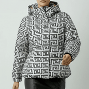 Geacă cu Două Fețe și cu Glugă - OK Lux. All rights reserved. - Jackets - BLACK - 