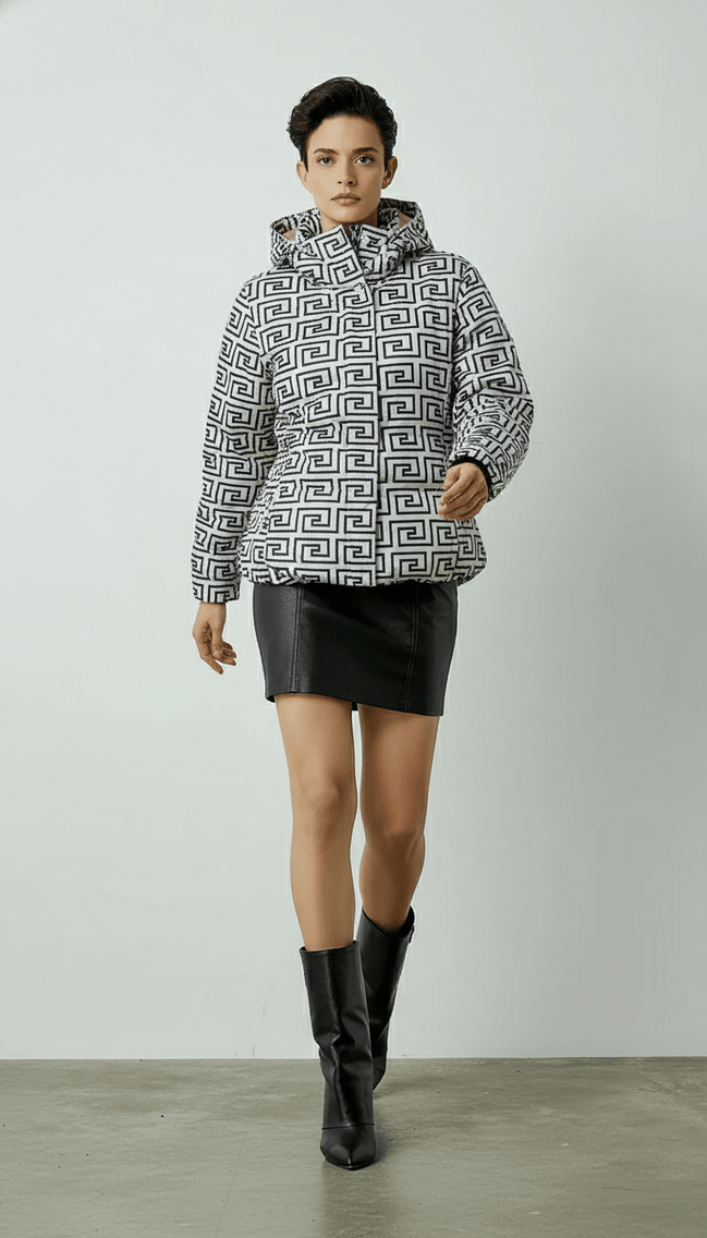 Geacă cu Două Fețe și cu Glugă - OK Lux. All rights reserved. - Jackets -