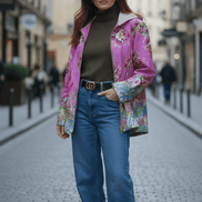 Geacă Subțire cu Glugă și Fermoar - OK Lux. All rights reserved. - Jackets -