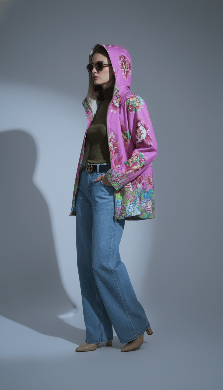 Geacă Subțire cu Glugă și Fermoar - OK Lux. All rights reserved. - Jackets -