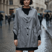 Geacă Subțire cu Nasturi - OK Lux. All rights reserved. - Jackets -