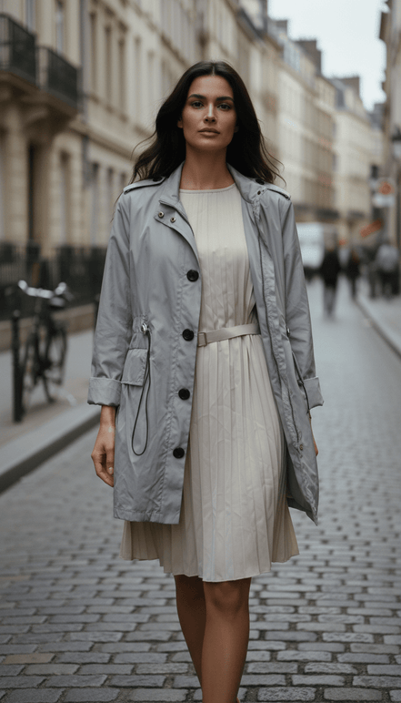 Geacă Subțire cu Nasturi - OK Lux. All rights reserved. - Jackets -