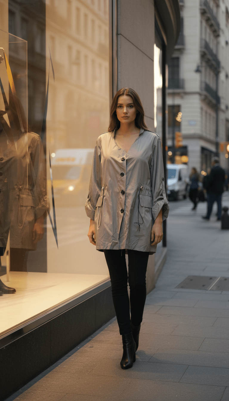 Geacă Subțire cu Nasturi - OK Lux. All rights reserved. - Jackets -