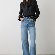 Camasă neagră office cu croi modern - OK Lux. All rights reserved. - Shirts -