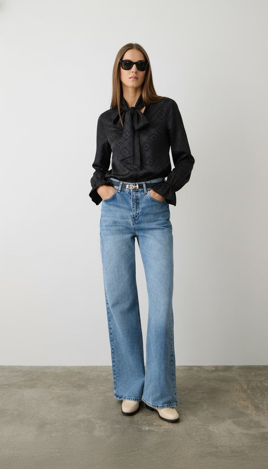 Camasă neagră office cu croi modern - OK Lux. All rights reserved. - Shirts -