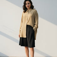 Camasă kaki versatilă cu croi modern - OK Lux. All rights reserved. - Shirts -