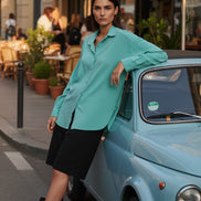 Cămașă lejeră oversize versatila - OK Lux. All rights reserved. - Shirts -