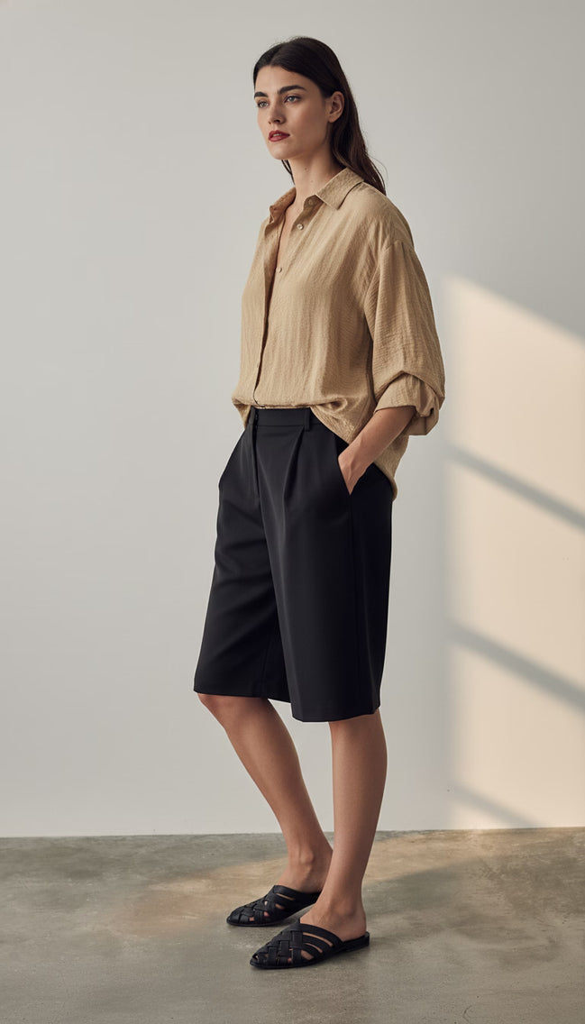 Camasă kaki versatilă cu croi modern - OK Lux. All rights reserved. - Shirts -