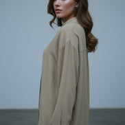 Camasă kaki versatilă cu croi modern - OK Lux. All rights reserved. - Shirts -