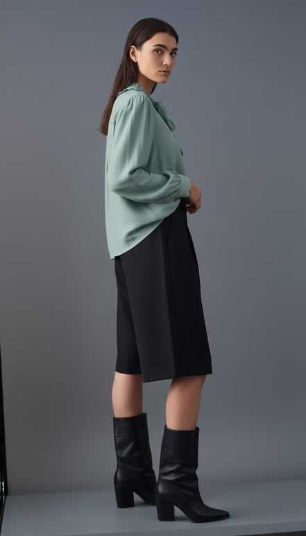 Cămașă clasică, cu croială scurtă