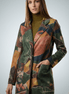 Haina eleganta cu imprimeu artistic multicolor si croiala dreapta - OK Lux. All rights reserved. - Jackets - 
