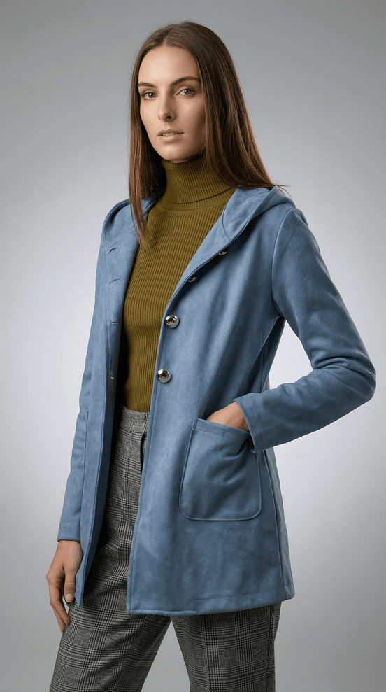 Hanorac Jachetă Bleu cu Glug - OK Lux. All rights reserved. - Jackets - 