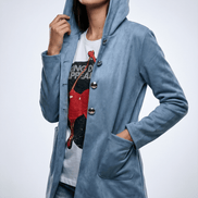 Hanorac Jachetă Bleu cu Glug - OK Lux. All rights reserved. - Jackets - 