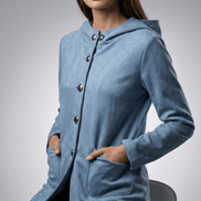 Hanorac Jachetă Bleu cu Glug - OK Lux. All rights reserved. - Jackets - 