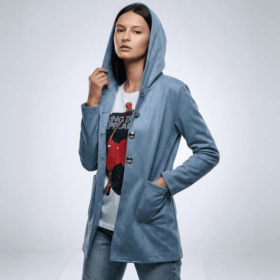 Hanorac Jachetă Bleu cu Gluga - OK Lux. All rights reserved. - Jackets - 