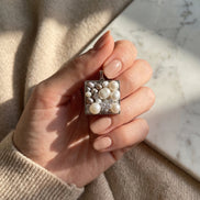 Pandantiv Handmade cu Perle și Zirconii – Unicat