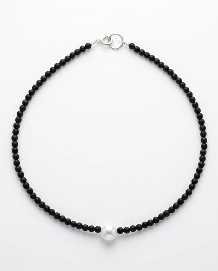 Colier Handmade cu Onix și Perlă Naturală