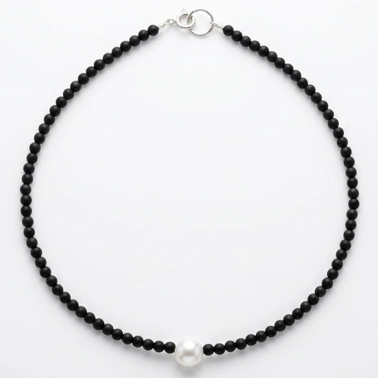 Colier Handmade cu Onix și Perlă Naturală