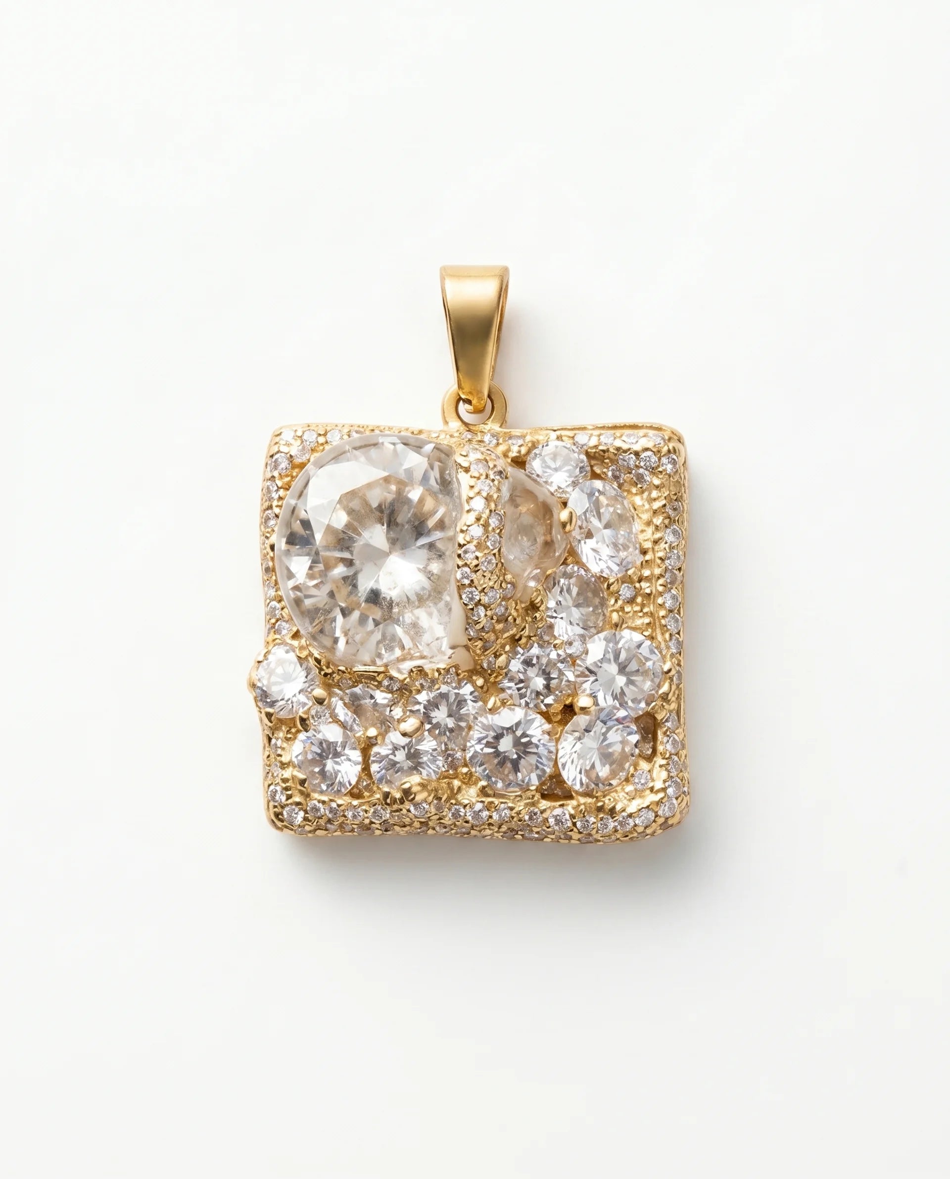 Pandantiv Handmade cu Zirconii și Glitter – Unicat