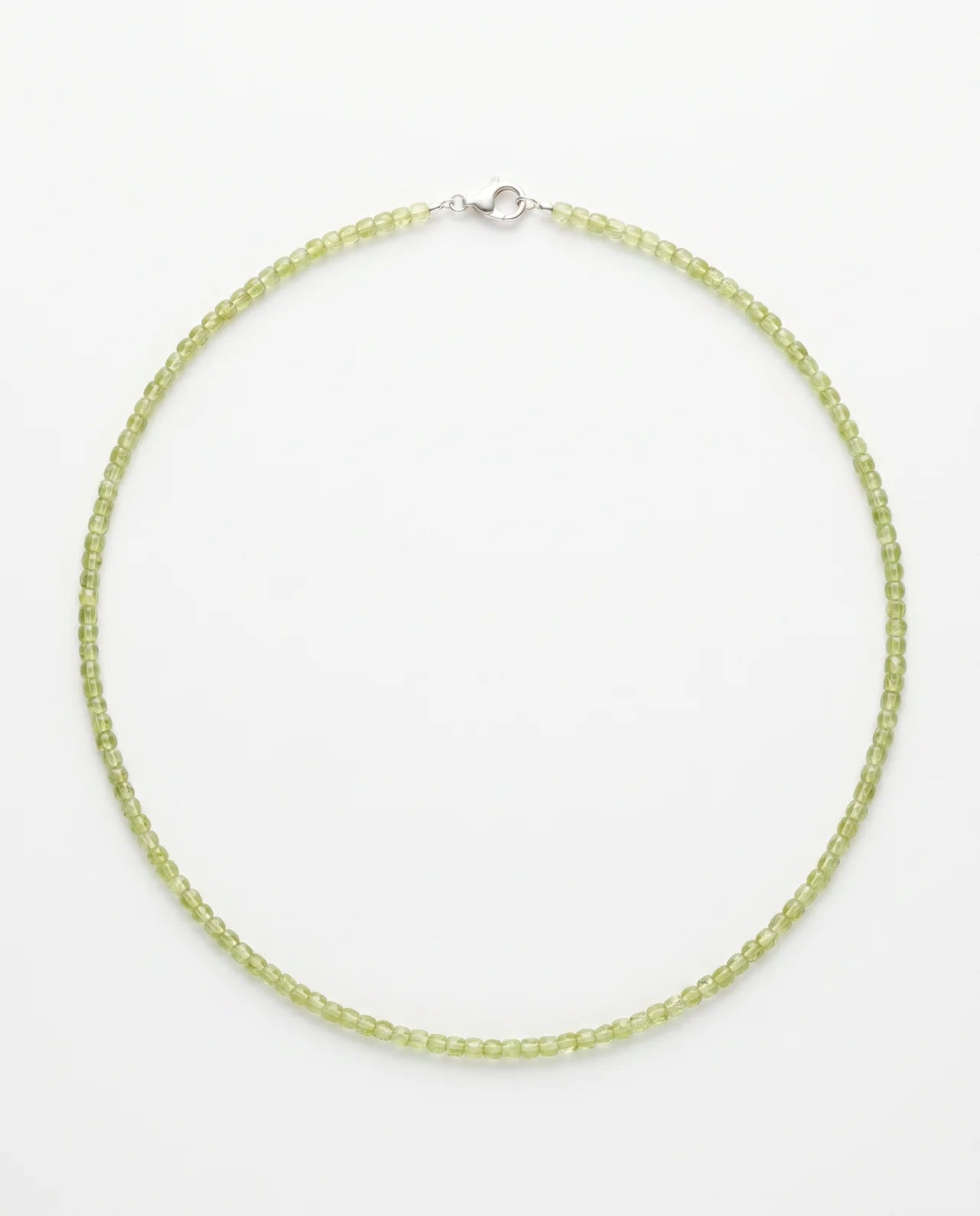 Colier Handmade cu Peridot Fațetat