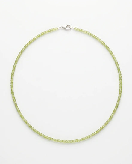 Colier Handmade cu Peridot Fațetat