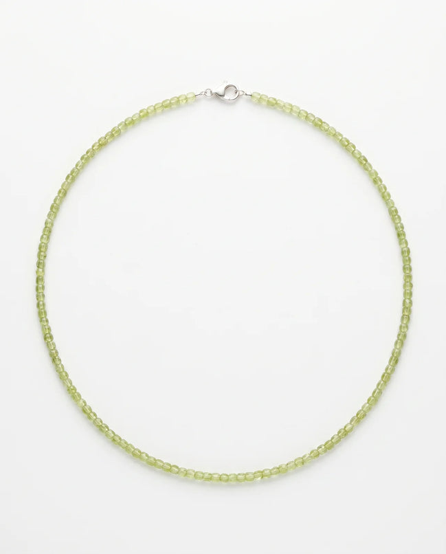 Colier Handmade cu Peridot Fațetat