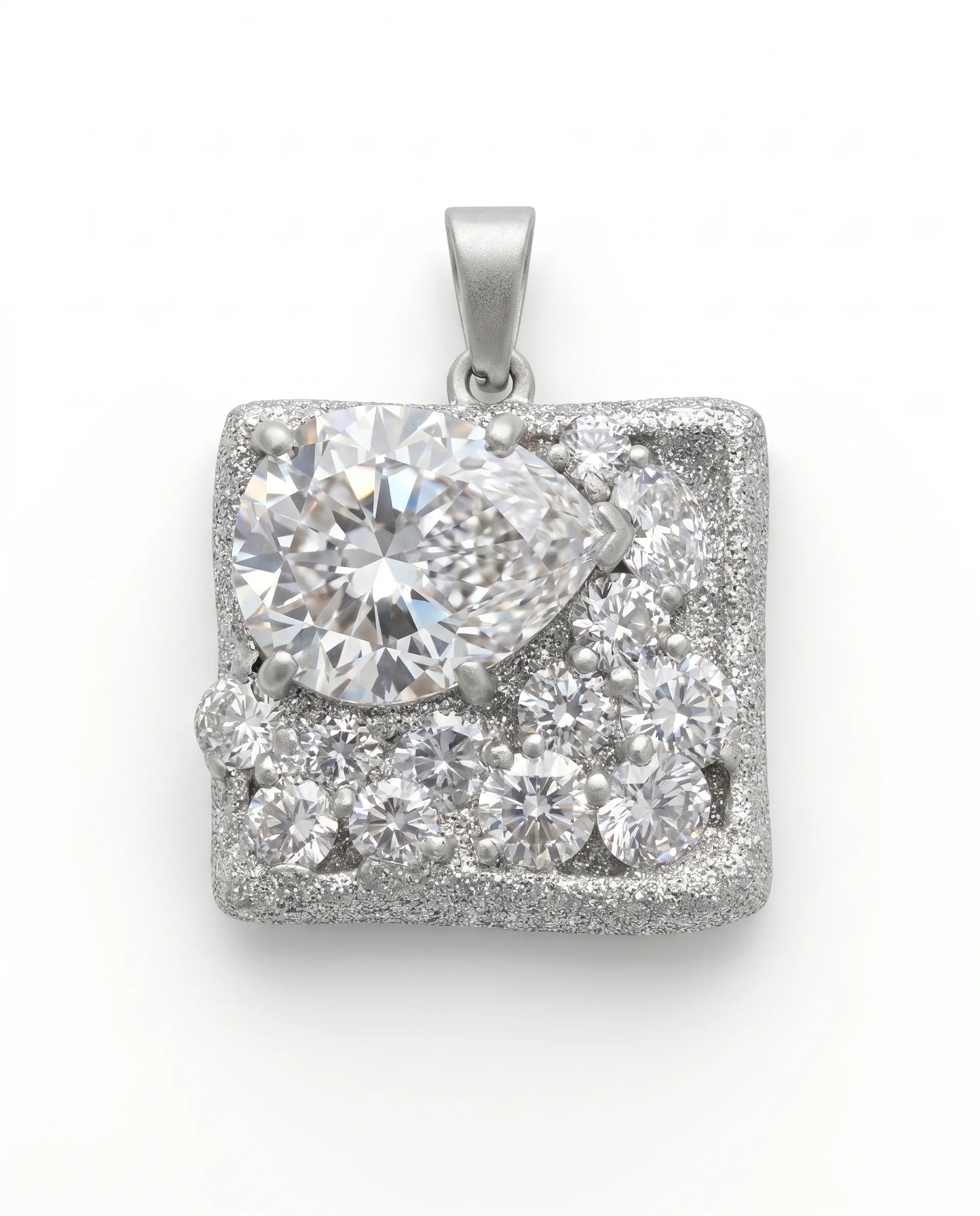 Pandantiv Handmade cu Zirconii și Glitter – Unicat