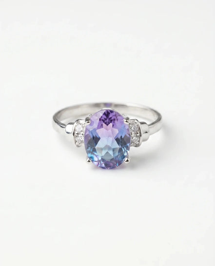 Inel din argint 925 cu topaz mistic - OK Lux. All rights reserved. - Inele - 