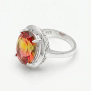Inel din argint 925 cu topaz mistic oval - OK Lux. All rights reserved. - Inele - 