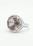 Inel din argint 925 cu topaz mistic rotund - OK Lux. All rights reserved. - Inele - 