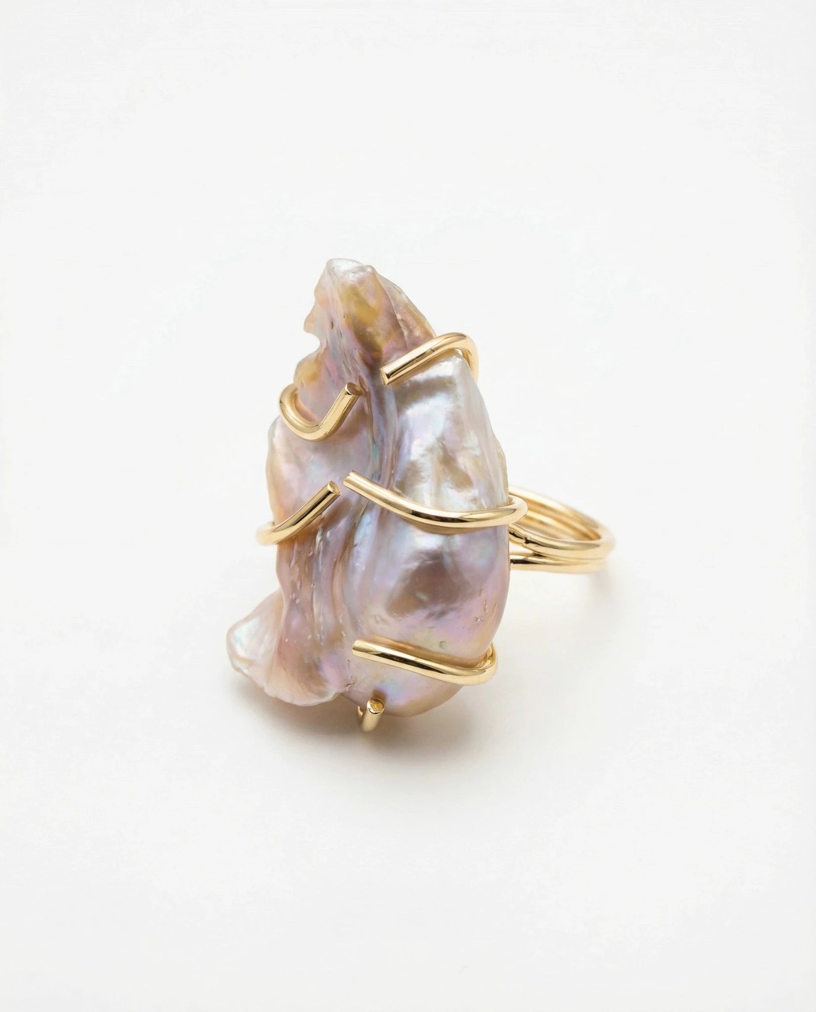Inel Pearl Delicate – Aur 24K - OK Lux. All rights reserved. - Inele - 