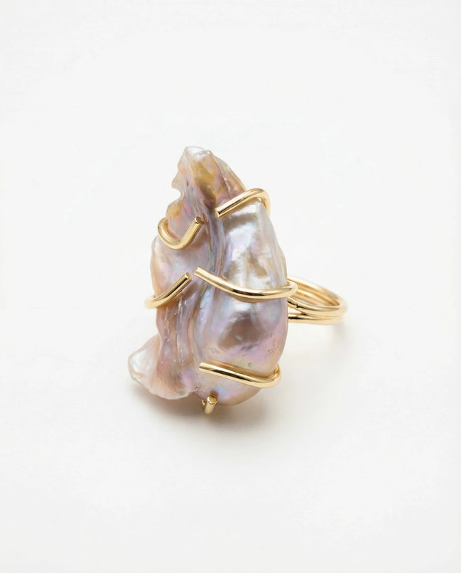 Inel Pearl Delicate – Aur 24K - OK Lux. All rights reserved. - Inele - 