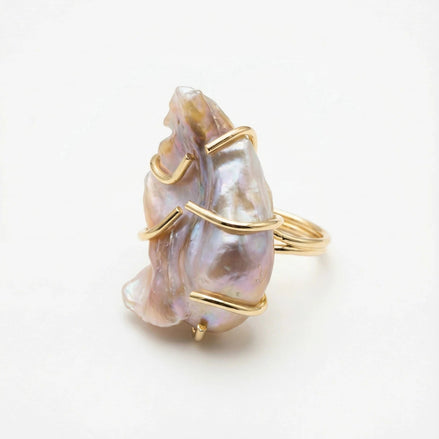 Inel Pearl Delicate – Aur 24K - OK Lux. All rights reserved. - Inele - 