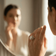 Inel Perlă Naturală și Coroană de Cristale - OK Lux. All rights reserved. - Rings - 