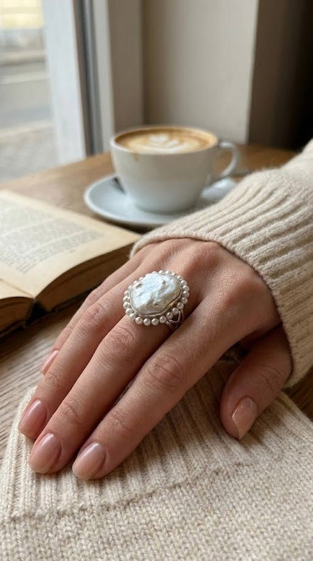 Inel Statement din Argint Oceanic Majesty - OK Lux. All rights reserved. - Rings - 