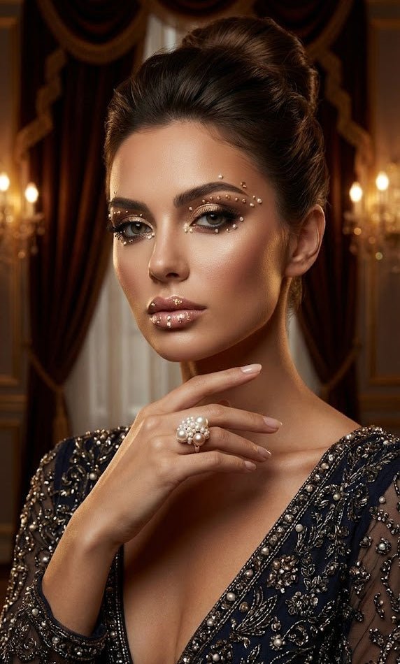 Inel Statement "White Bouquet" – Argint și Perle Naturale Baroc - OK Lux. All rights reserved. - 