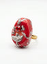 Inel unicat din coral cu cristale - OK Lux. All rights reserved. - Bijuterii - 