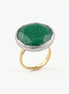 Inel unicat din jad verde cu glitter - OK Lux. All rights reserved. - Bijuterii - 