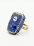 Inel unicat din lapis lazuli cu cristale - OK Lux. All rights reserved. - Bijuterii - 