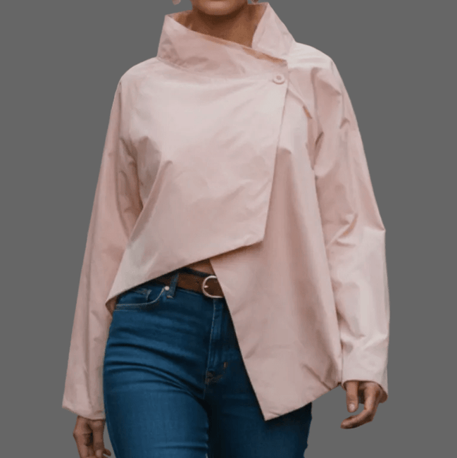 Jachetă croi lejer, roz banană vibrant - OK Lux. All rights reserved. - Jackets - BANANA PINK - 