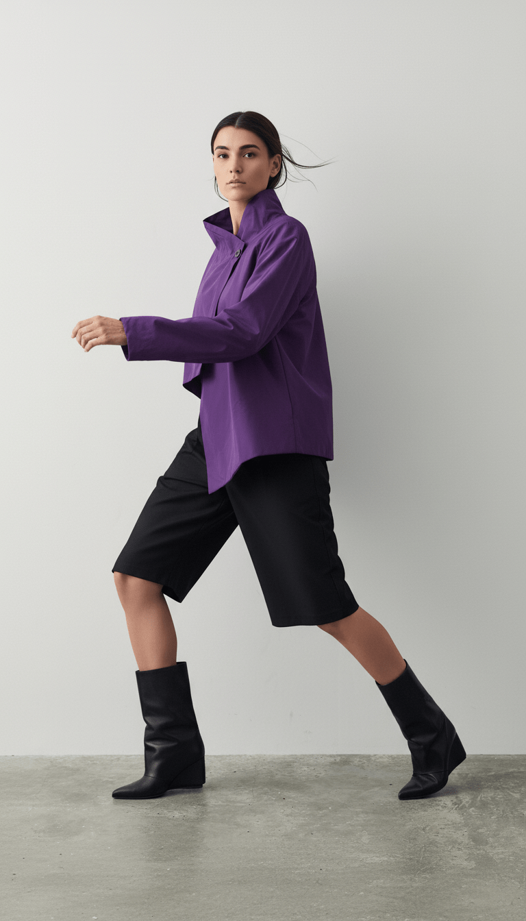 Jachetă lejeră mov vibrantă - OK Lux. All rights reserved. - Jackets - 